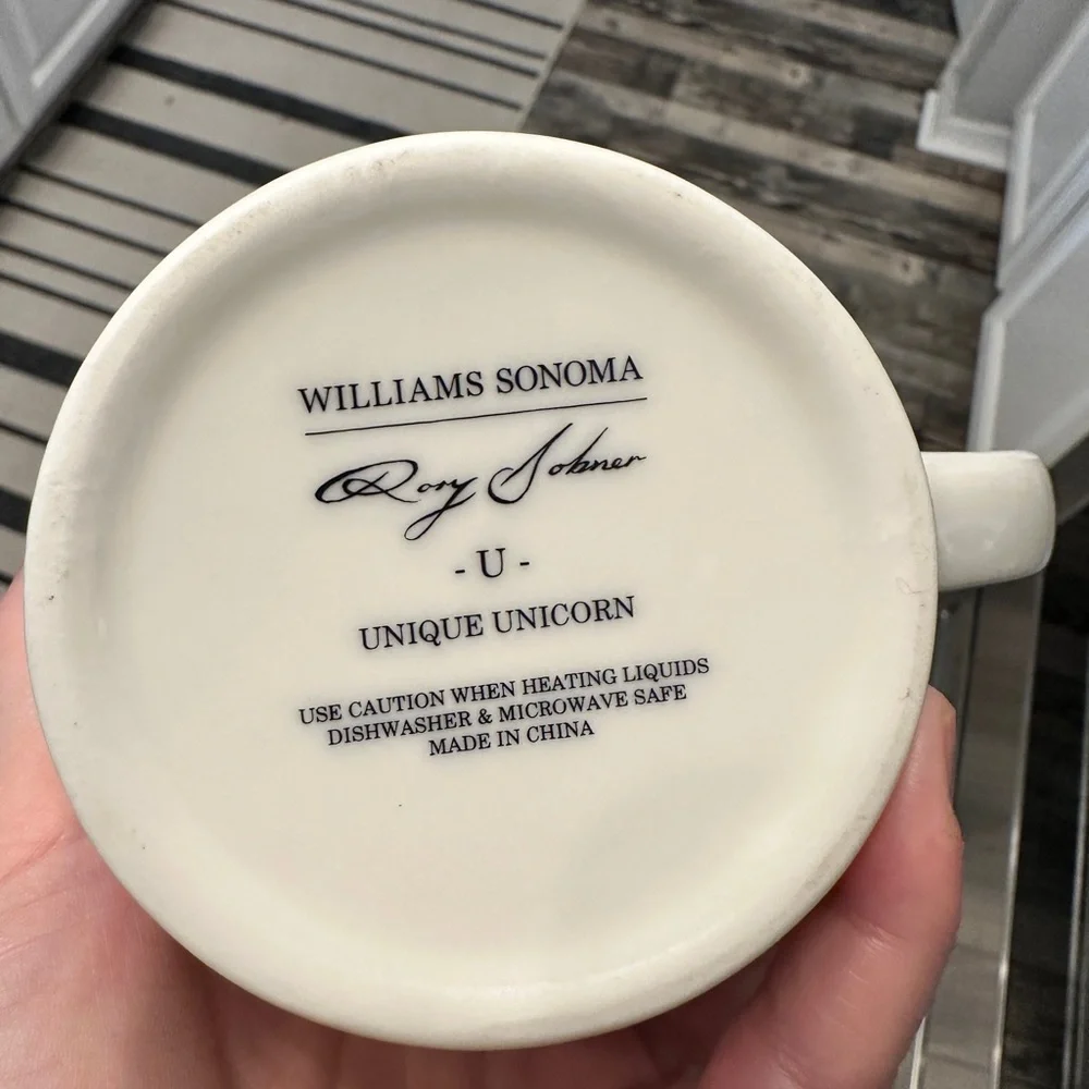 Williams Sonoma Unique Unicorn Mug